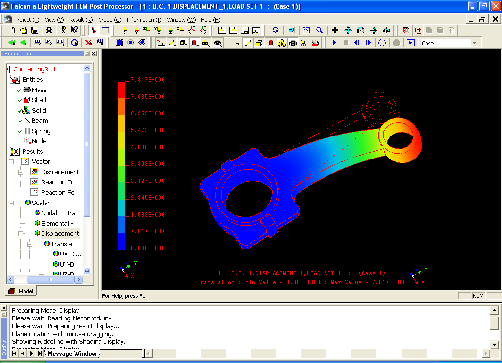 Falcon a Lightweight FEM Post Processor software